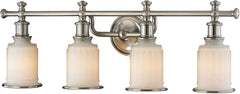 Acadia 4 Light Vanity In Brushed Nickel