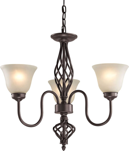 Santa Fe 3 Light Chandelier In Oil Rubbed Bronze