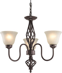 Santa Fe 3 Light Chandelier In Oil Rubbed Bronze