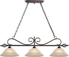 Santa Fe 3 Light Pendant In Oil Rubbed Bronze