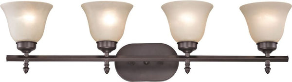 Santa Fe 4 Light Bath Bar In Oil Rubbed Bronze