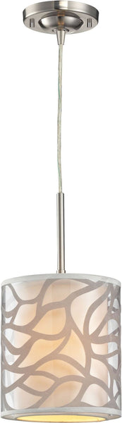 Autumn Breeze 1 Light Pendant In Brushed Nickel