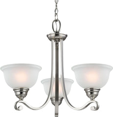 Hamilton 3 Light Chandelier In Brushed Nickel