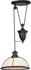 Wilmington 1 Light Pulldown Pendant In Oil Rubbed Bronze