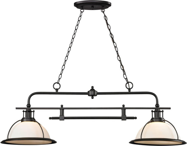Wilmington 2 Light Billiard In Oil Rubbed Bronze