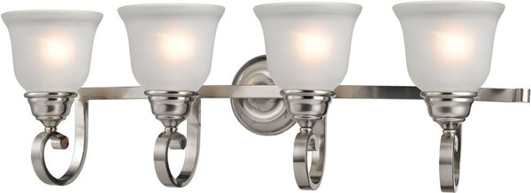 Hamilton 4 Light Bath Bar In Brushed Nickel