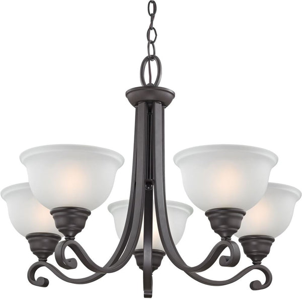 Hamilton 5 Light Chandeier In Oil Rubbed Bronze