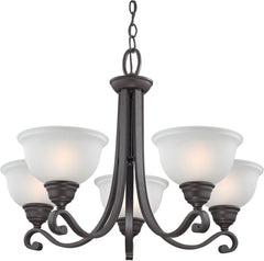 Hamilton 5 Light Chandeier In Oil Rubbed Bronze