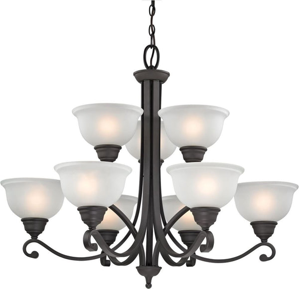 Hamilton 9 Light Chandelier In Oil Rubbed Bronze