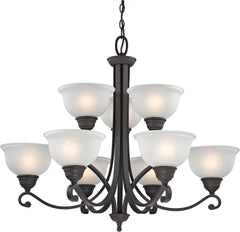 Hamilton 9 Light Chandelier In Oil Rubbed Bronze