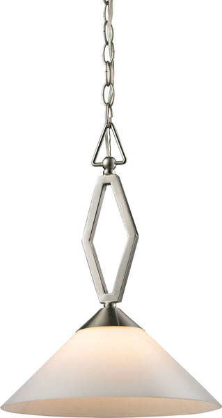 Tribecca 1 Light Pendant Large In Brushed Nickel