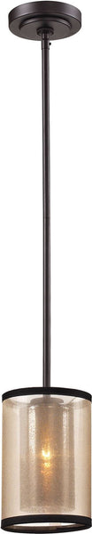 Diffusion 1 Light Mini Pendant In Oil Rubbed Bronze