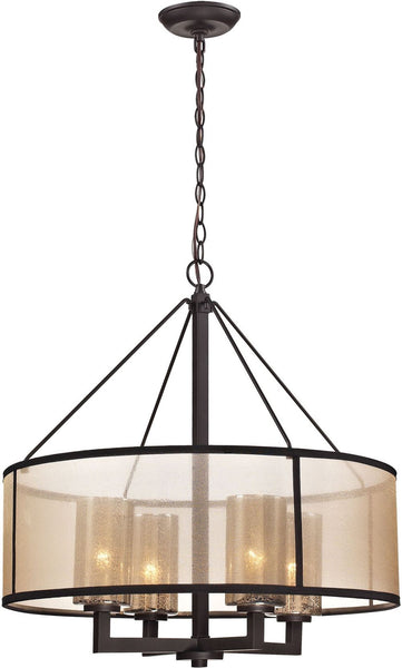 Diffusion 4 Light Chandelier In Oil Rubbed Bronze