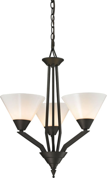 Tribecca 3 Light Chandelier In Oil Rubbed Bronze