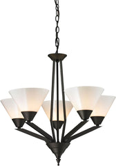 Tribecca 5 Light Chandelier In Oil Rubbed Bronze