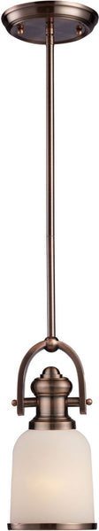 Brooksdale 1 Light Pendant In Antique Copper