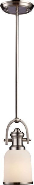 Brooksdale 1 Light Pendant In Satin Nickel