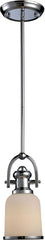 Brooksdale 1 Light Pendant In Polished Chrome