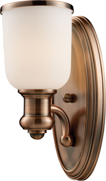 Brooksdale 1 Light Sconce In Antique Copper