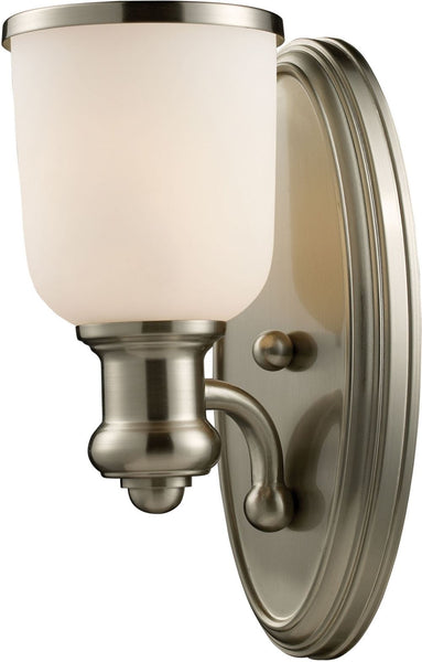 Brooksdale 1 Light Sconce In Satin Nickel