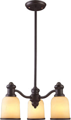 Brooksdale 3 Light Chandelier In Oil Bronze