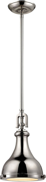 Rutherford 1 Light Pendant In Polished Nickel