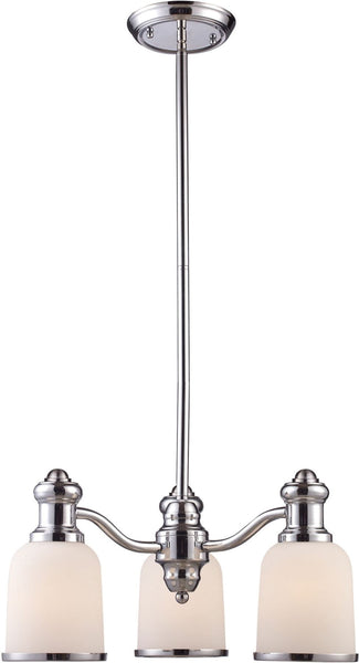 Brooksdale 3 Light Chandelier In Polished Chrome