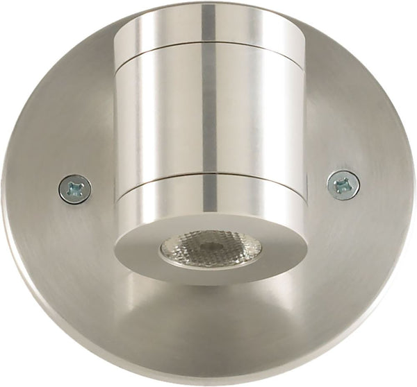 1 Light Sconce In Brushed Aluminum and Clear Glass