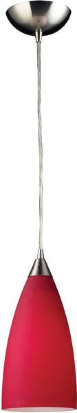 Vesta 1 Light Pendant In Satin Nickel
