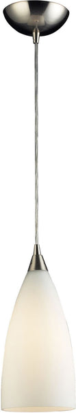 Vesta 1 Light Pendant In Satin Nickel
