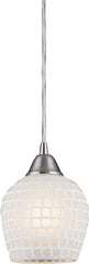 Fusion 1 Light Pendant In Satin Nickel