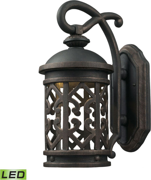 Tuscany Coast - Led 1 Light Exterior Wall Mount In Weathered Charcoal