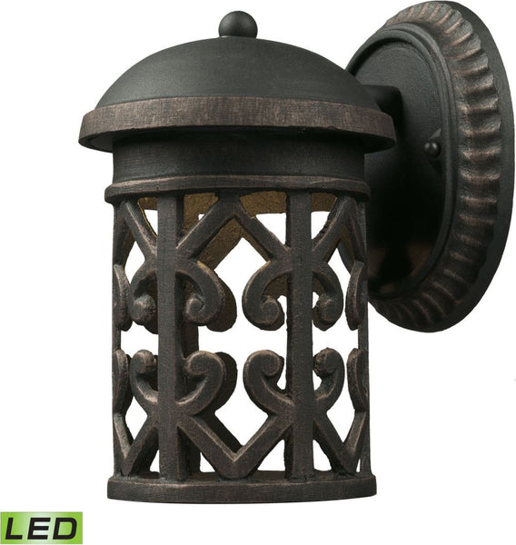 Tuscany Coast - Led 1 Light Exterior Wall Mount In Weathered Charcoal