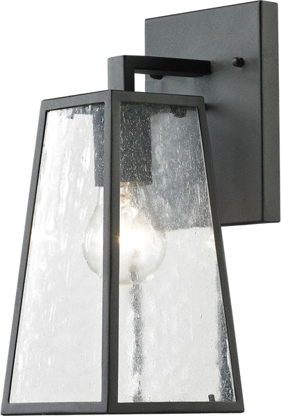 Mediterano 1 Light Exterior Wall Mount In Charcoal