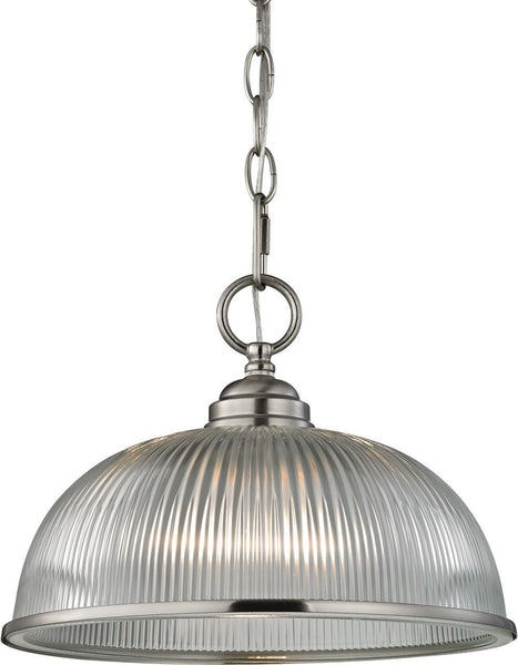 Liberty Park 1 Light Pendant In Brushed Nickel