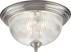 Liberty Park 3 Light Flush Mount In Brushed Nickel