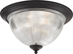 Liberty Park 3 Light Flush Mount In Oil Rubbed Bronze
