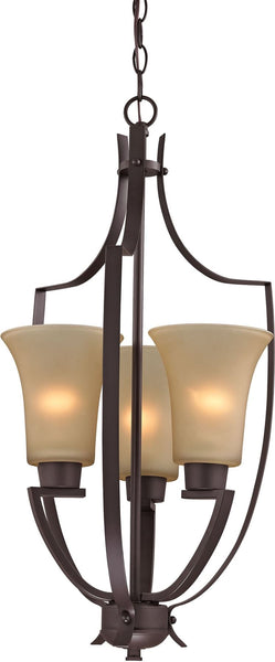 Foyer Collection 3 Light Pendant In Oil Rubbed Bronze