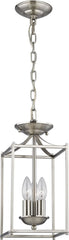 Foyer Collection 3 Light Pendant In Brushed Nickel