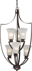Foyer Collection 6 Light Chandelier In Oil Rubbed Bronze