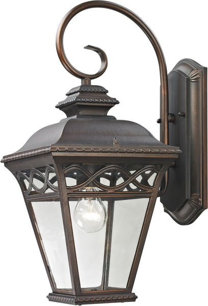 Mendham 1 Light Exterior Coach Lantern In Hazelnut Bronze