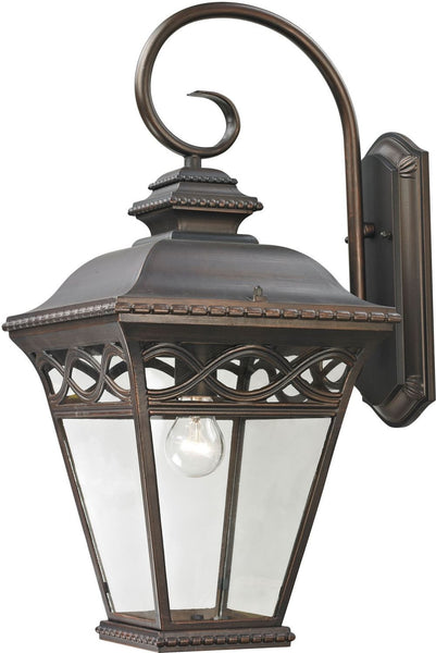 Mendham 1 Light Exterior Coach Lantern In Hazelnut Bronze