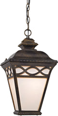 Mendham 1 Light Pendant Lantern In Hazelnut Bronze