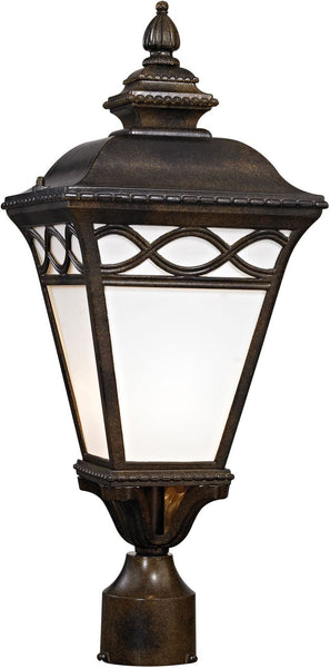 Mendham 1 Light Post Lantern In Hazelnut Bronze