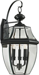 Ashford 3 Light Exterior Coach Lantern In Black