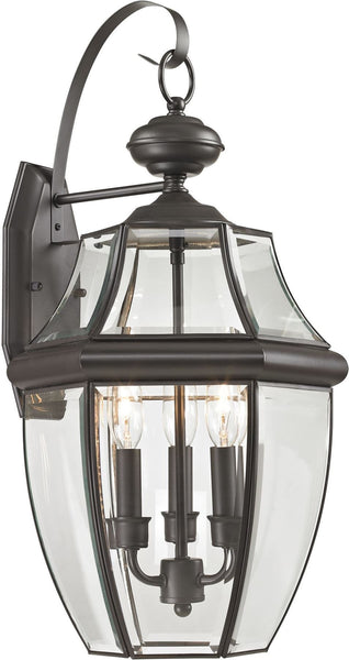 Ashford 3 Light Exterior Coach Lantern In Oil Rubbed Bronze