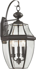 Ashford 3 Light Exterior Coach Lantern In Oil Rubbed Bronze