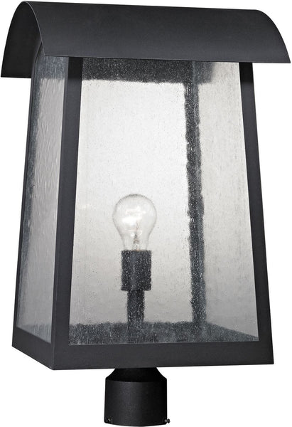 Prince Street 1 Light Exterior Post Lamp In Matte Black