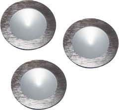 Ursa Collection 3 Light Disc Light Kit In Brushed Aluminum
