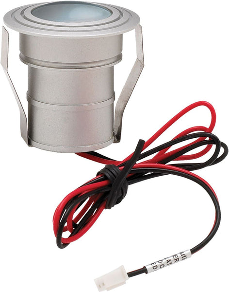 Alpha Collection 1 Light Led Mini Button In Brushed Aluminum